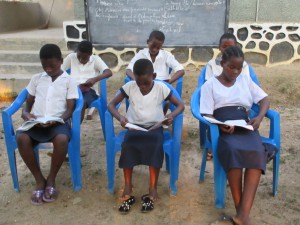 9. Groupe des enfants surdoués lors des exercices